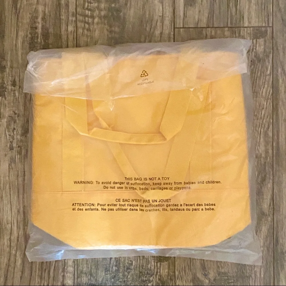 New Victoria's Secret PINK Cooler Tote Insulated Yellow Sunshine On My Mind